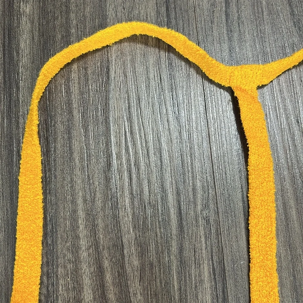 rag & bone Soleil‎ Rib Bra Top Orange Knit Ribbed V-Neck Racerback size large - Picture 7 of 13